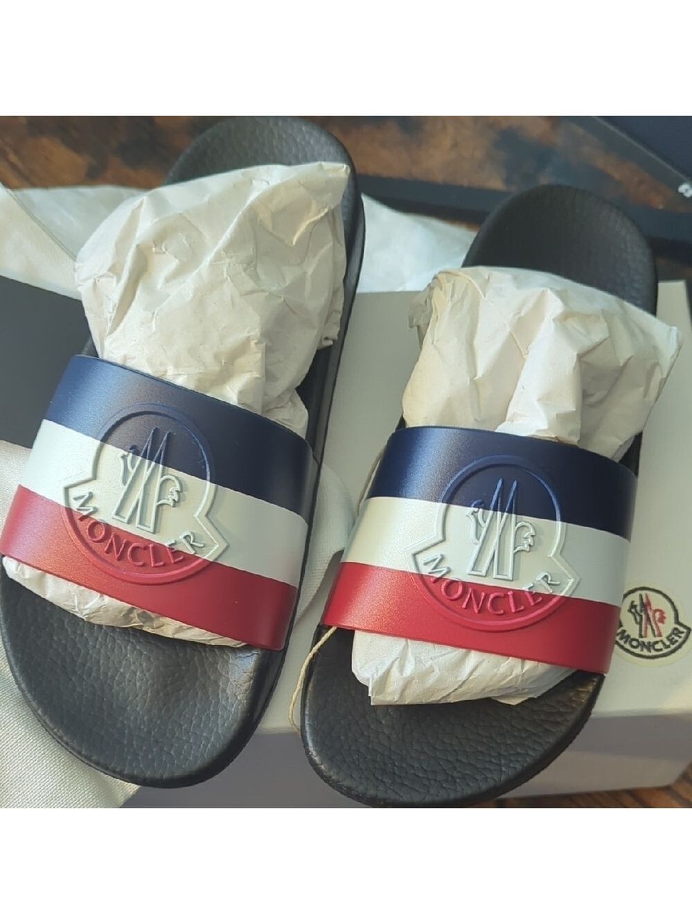 Moncler Jeanne Pool Slides NWT Women's Size 38